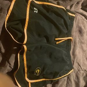 Ok so these are some black and yellow shorts.they are a size (4-6).